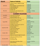Annual Academic Calendar 1